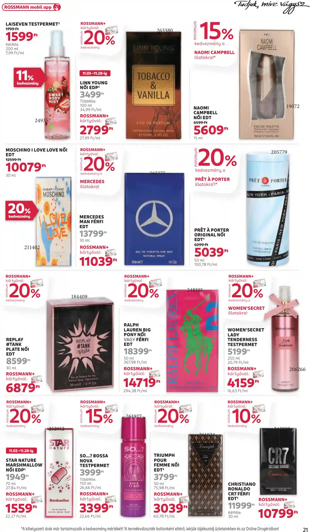 Rossmann akciós újság 47. hét (16 oldal)