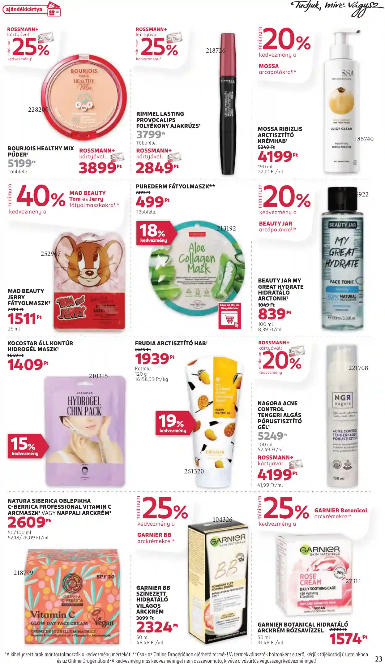 Rossmann akciós újság 47. hét (18 oldal)