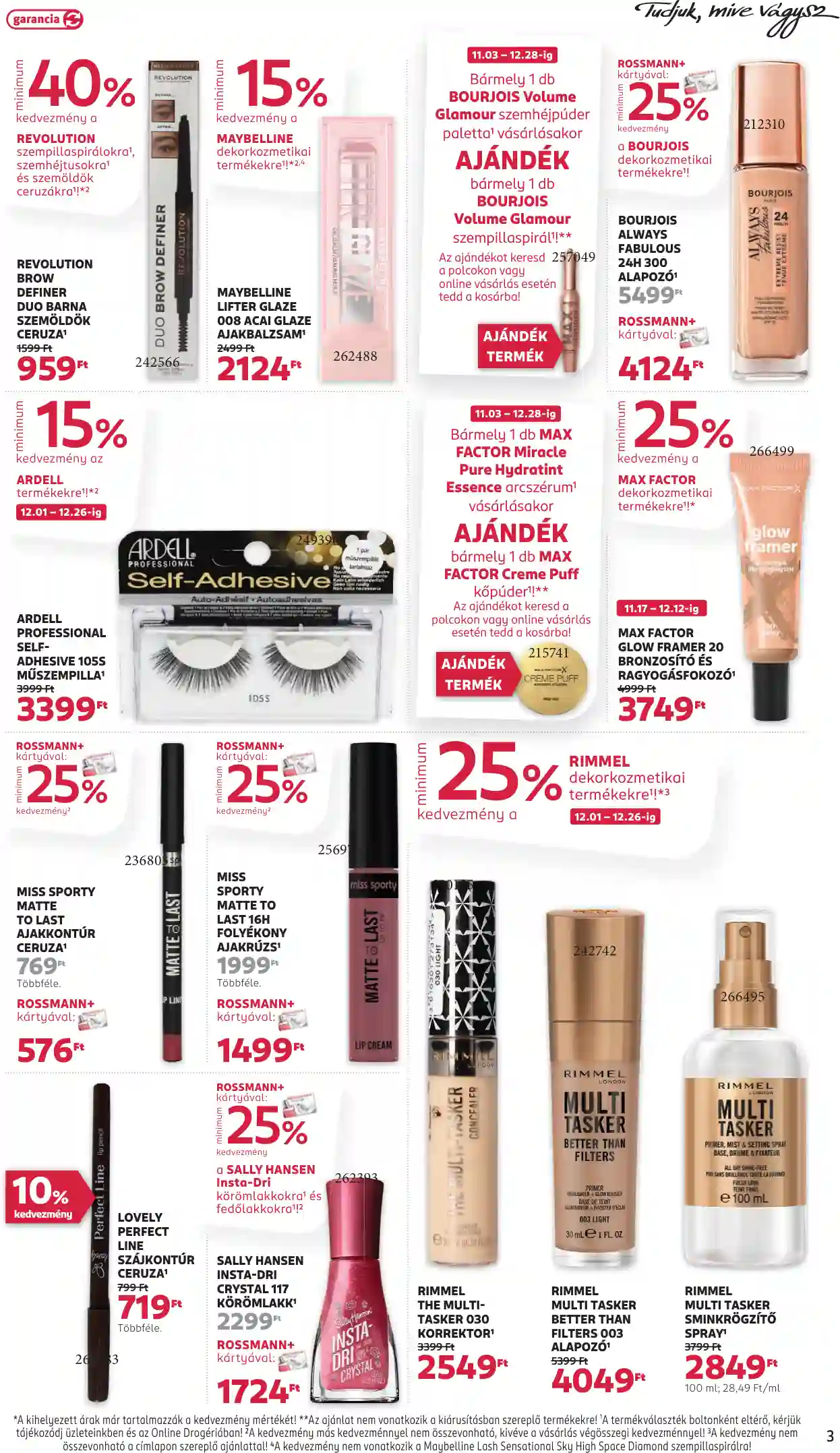Rossmann akciós újság 49. hét (13 oldal)