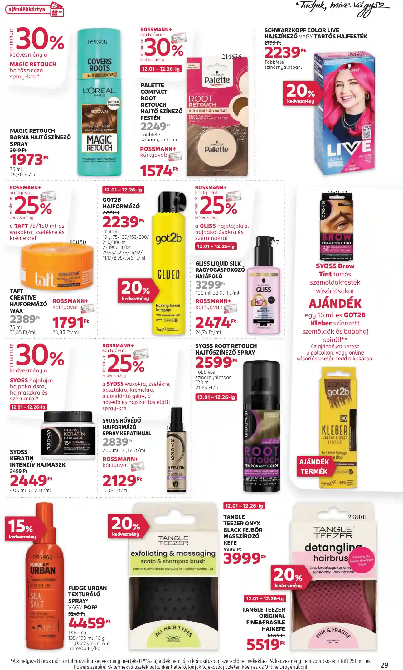Rossmann akciós újság 49. hét (25 oldal)