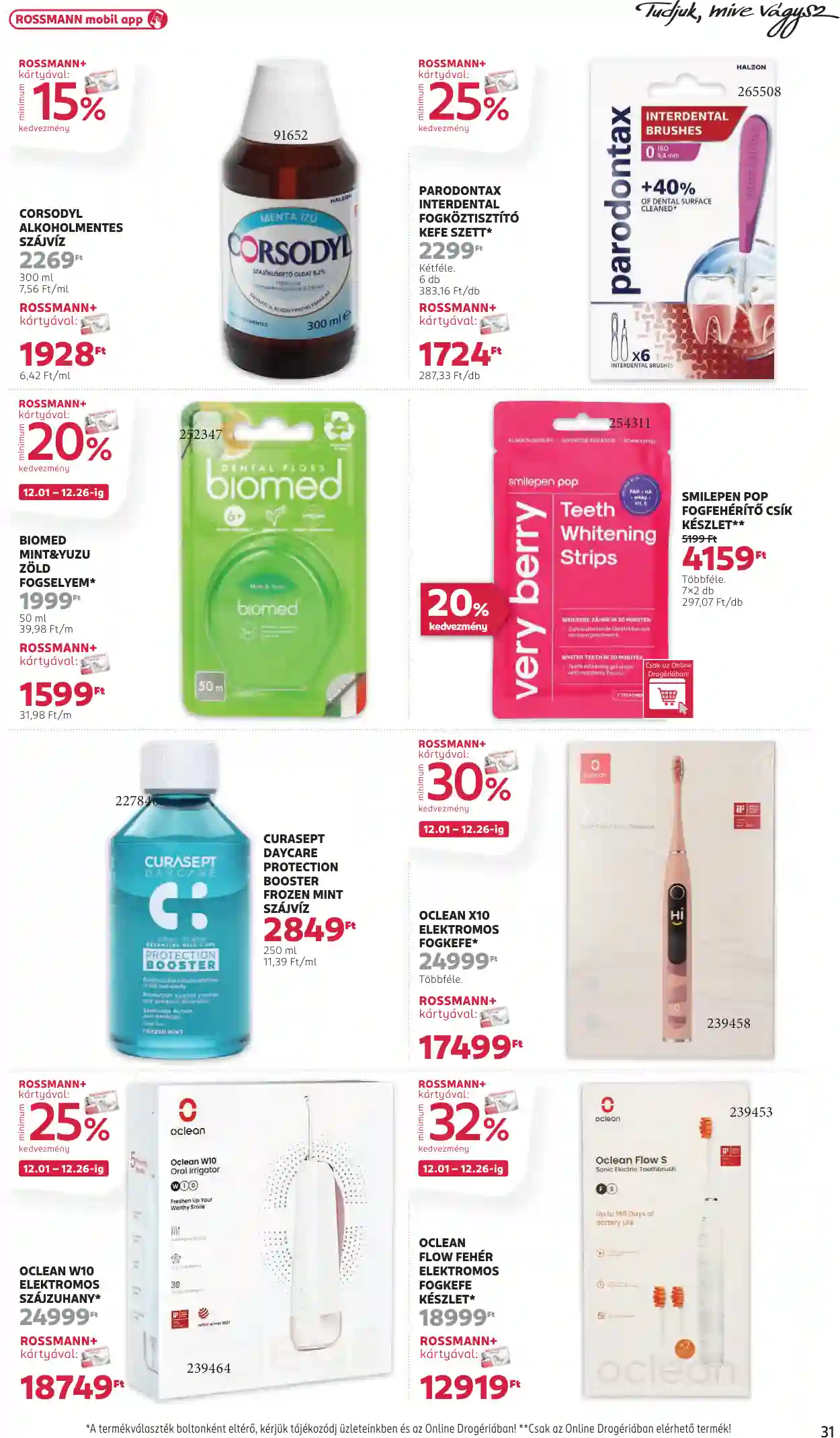 Rossmann akciós újság 49. hét (29 oldal)