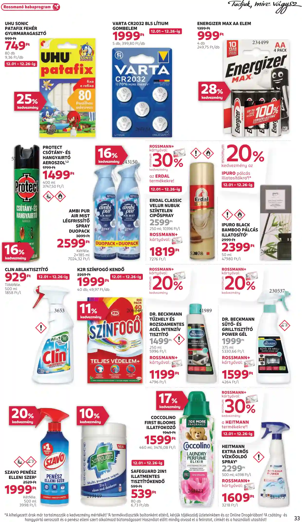 Rossmann akciós újság 49. hét (31 oldal)