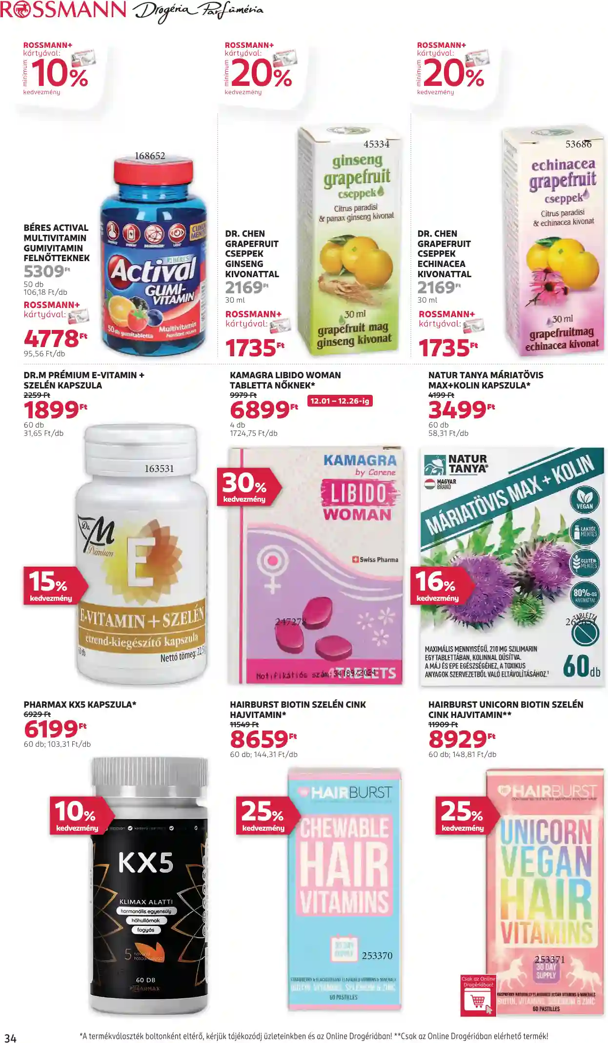 Rossmann akciós újság 49. hét (32 oldal)