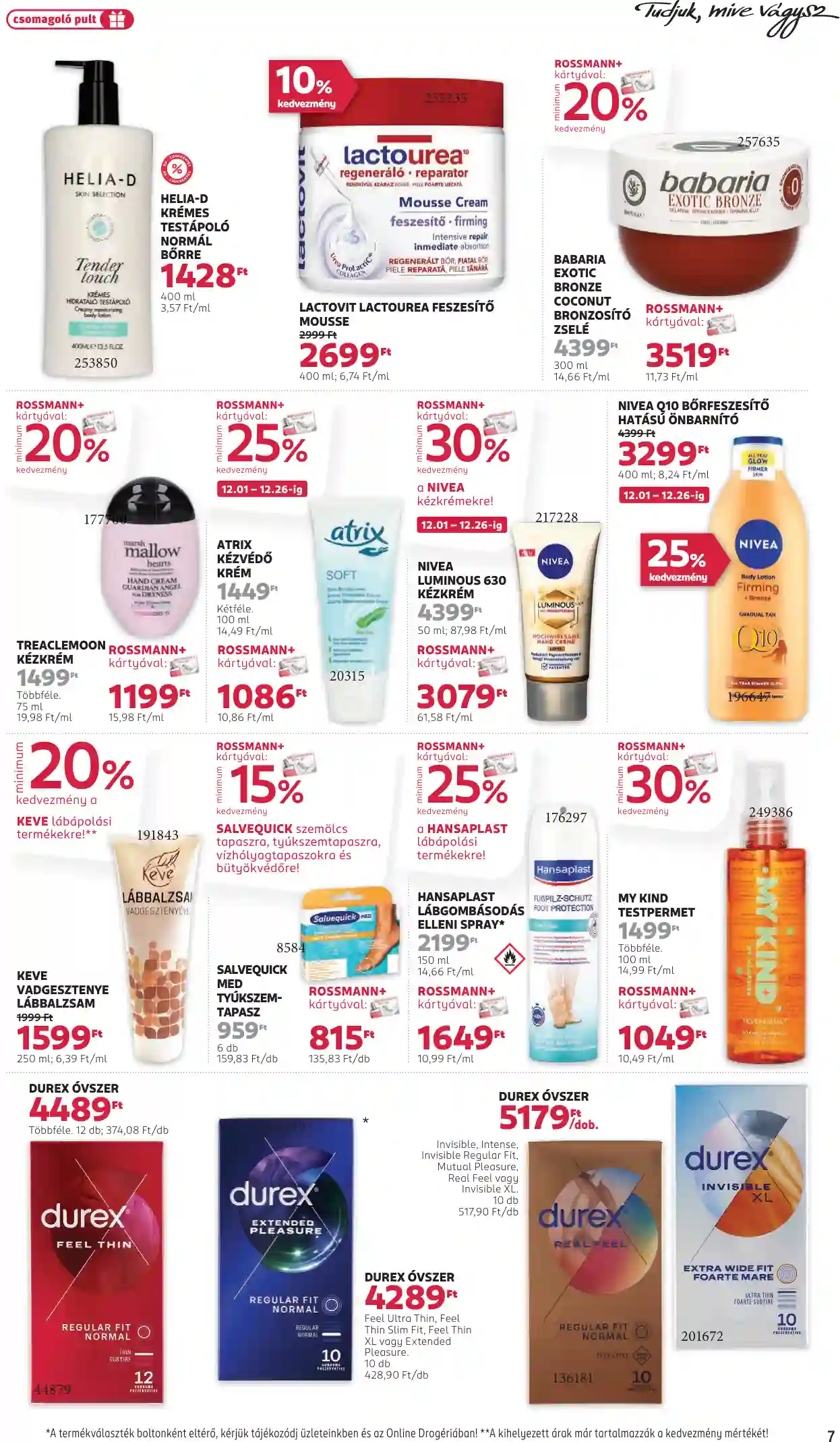 Rossmann akciós újság 49. hét (37 oldal)