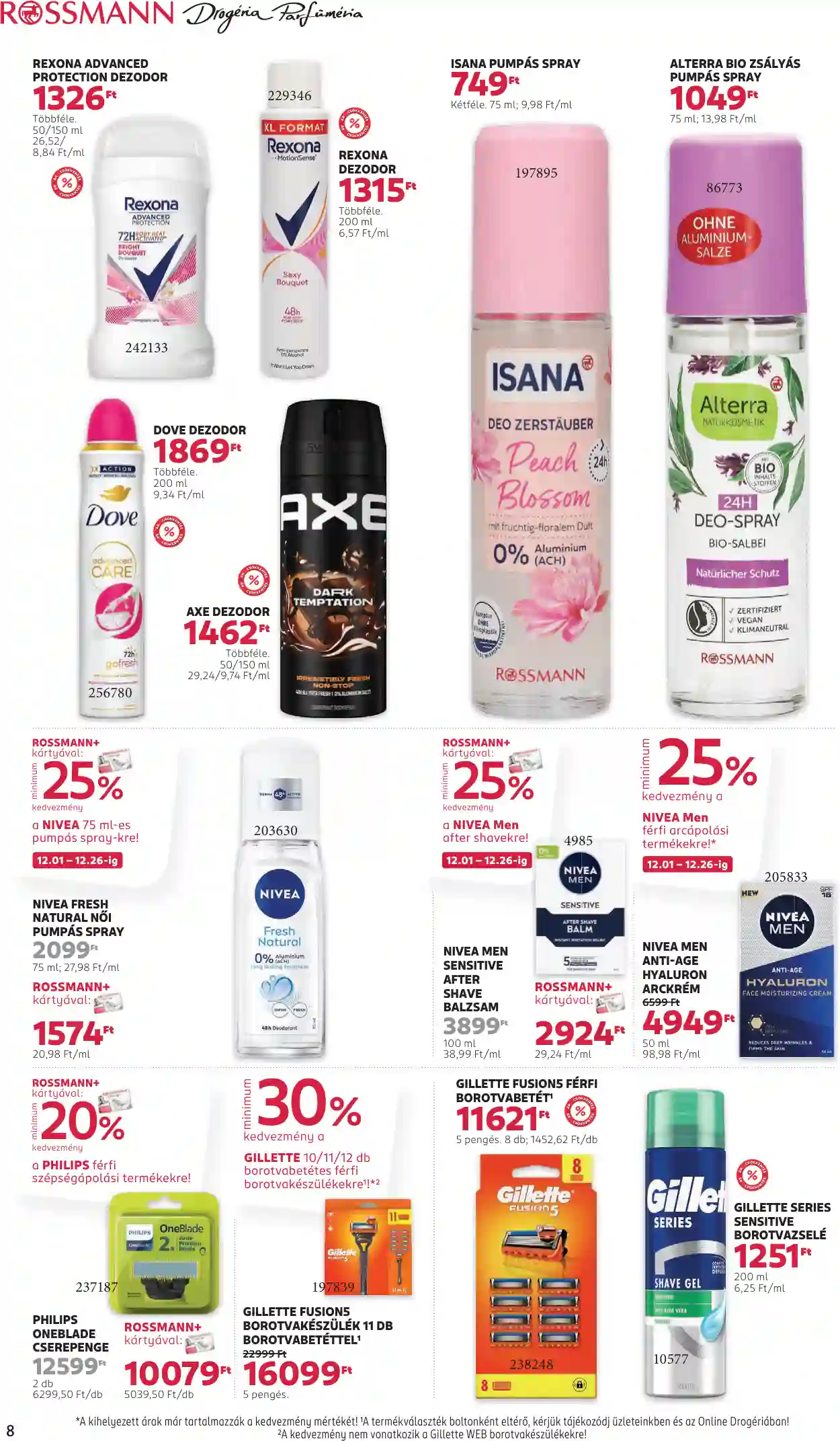 Rossmann akciós újság 49. hét (38 oldal)