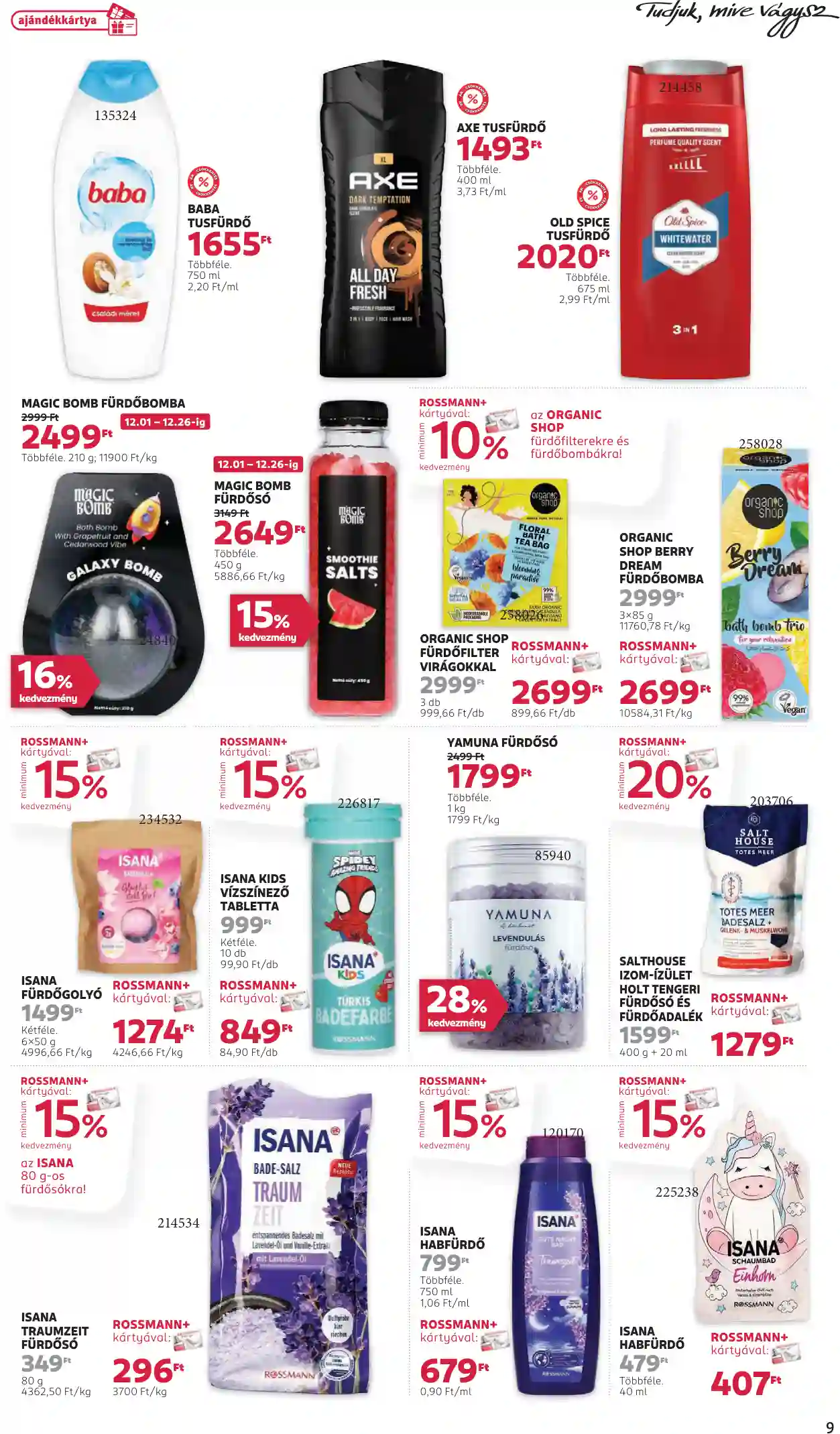 Rossmann akciós újság 49. hét (39 oldal)