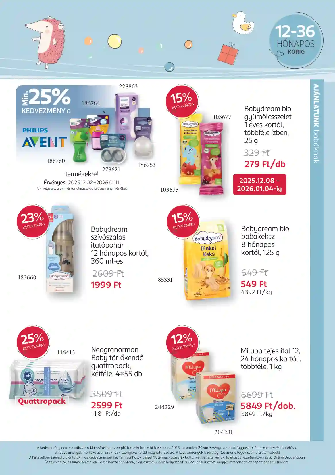Rossmann akciós újság 50. hét (11 oldal)