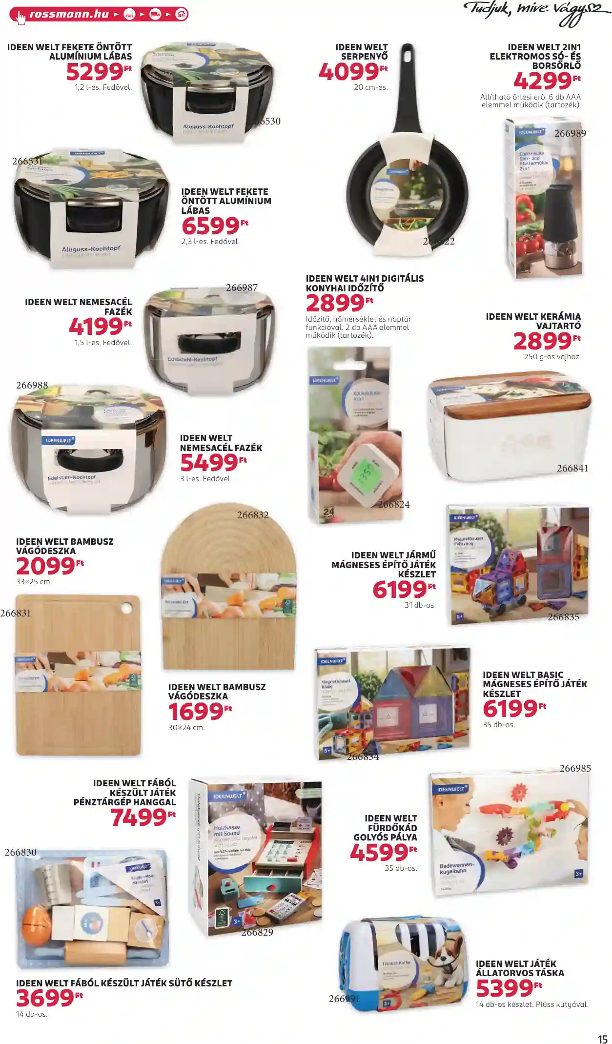 Rossmann akciós újság 51. hét (9 oldal)