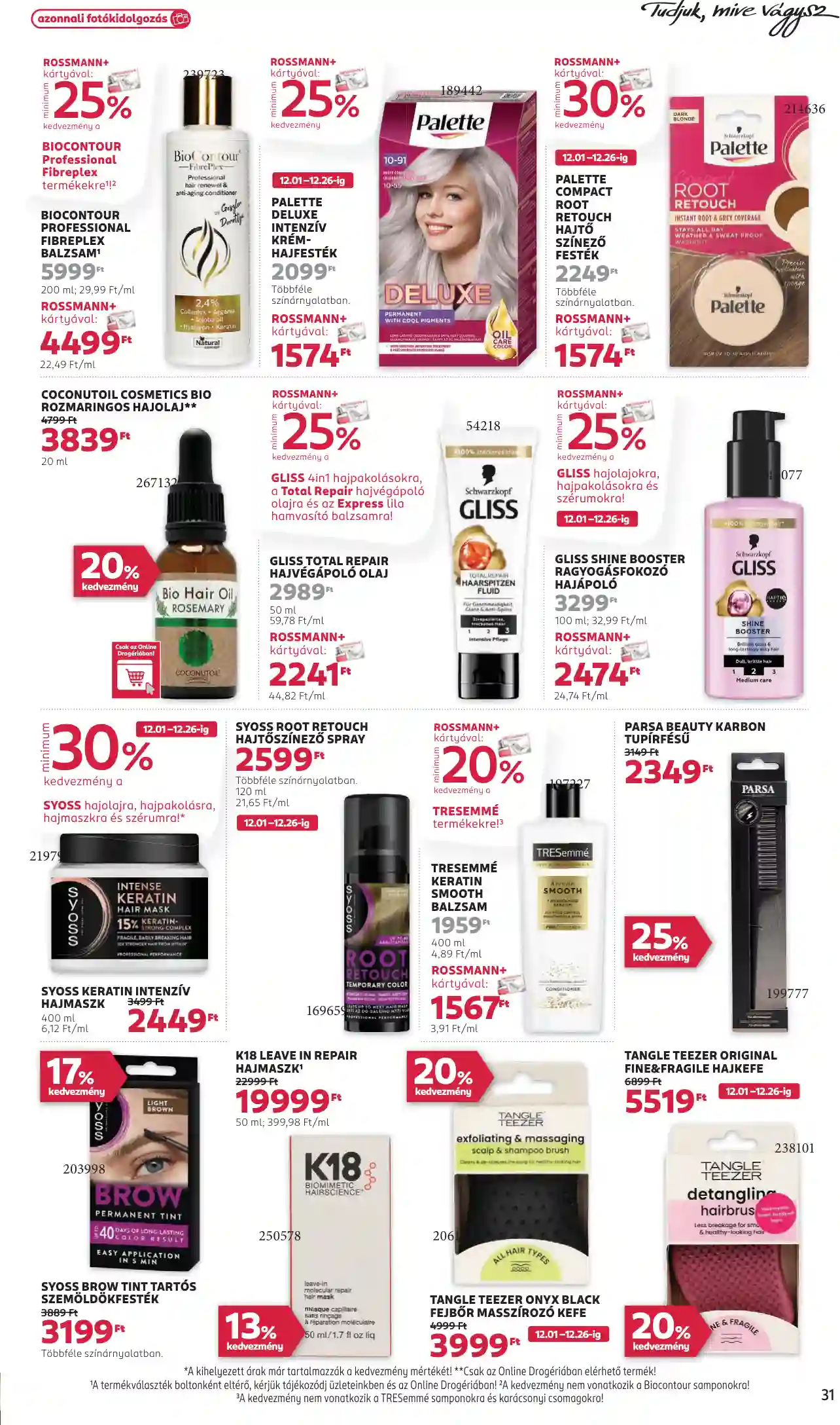 Rossmann akciós újság 51. hét (29 oldal)