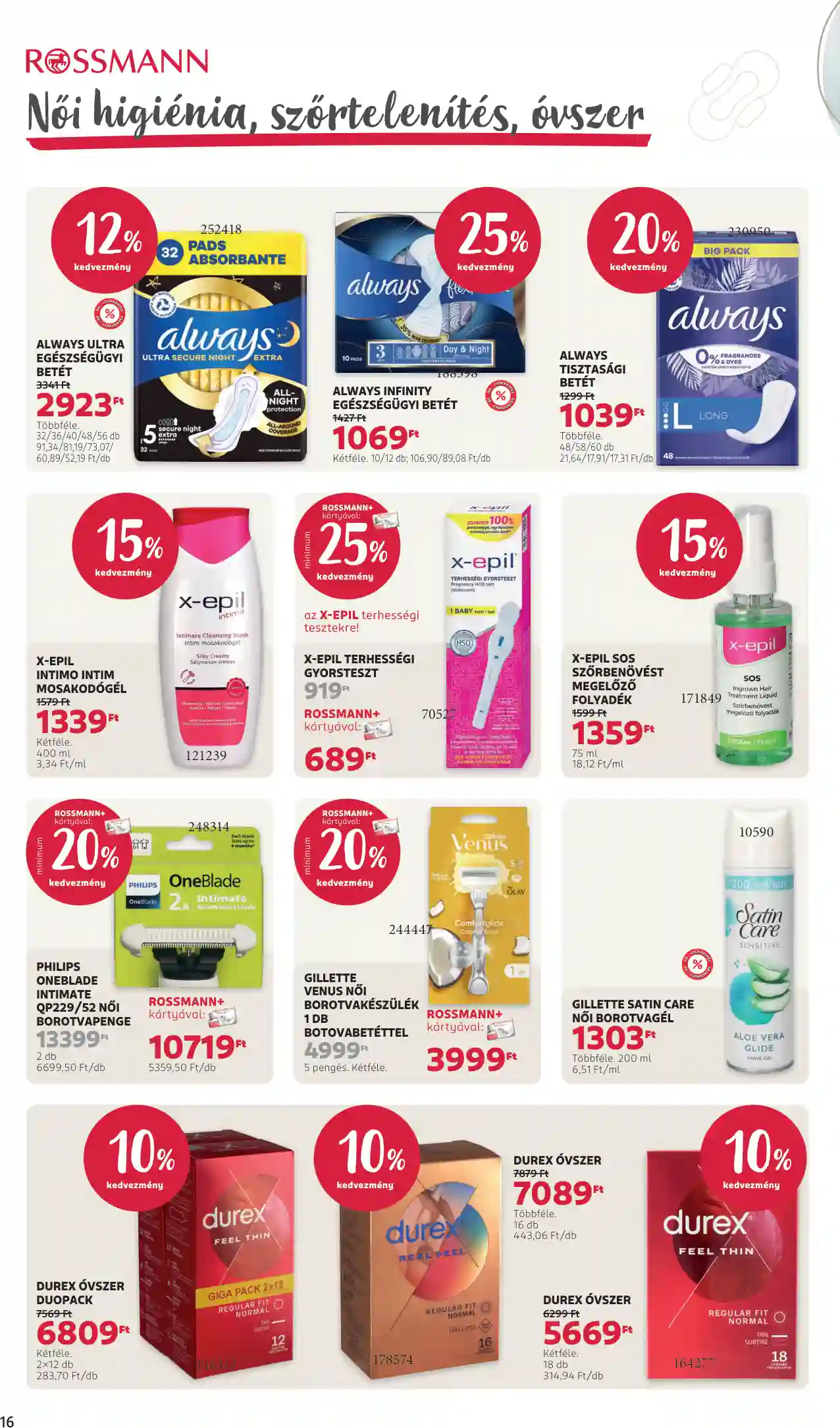 Rossmann akciós újság 2. hét (8 oldal)