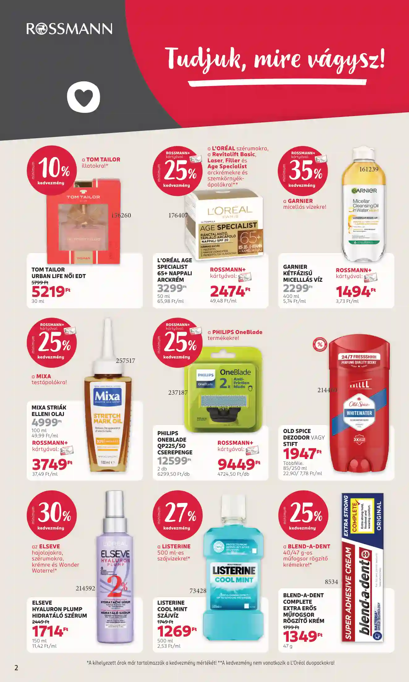 Rossmann akciós újság 4. hét (2 oldal)