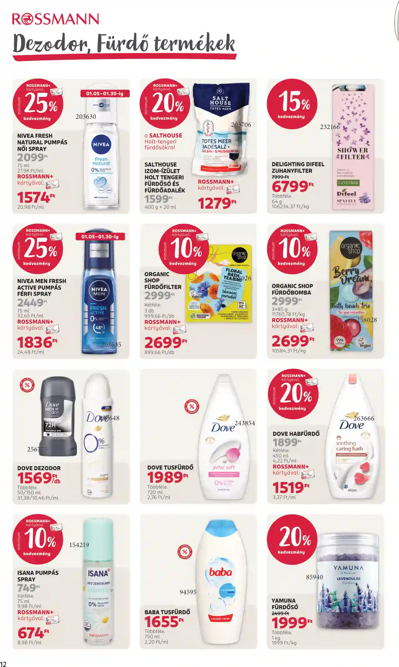 Rossmann akciós újság 4. hét (6 oldal)