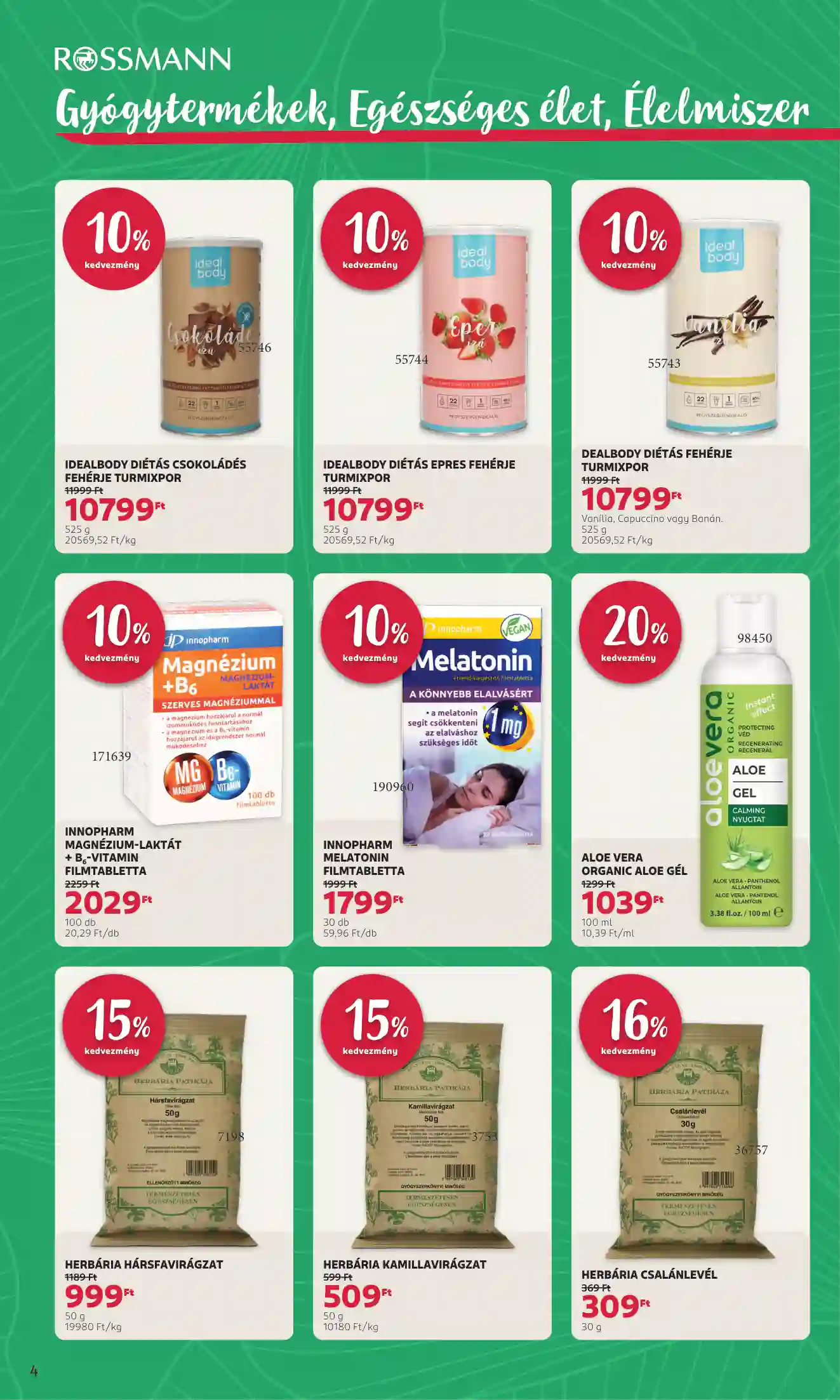 Rossmann akciós újság 4. hét (18 oldal)