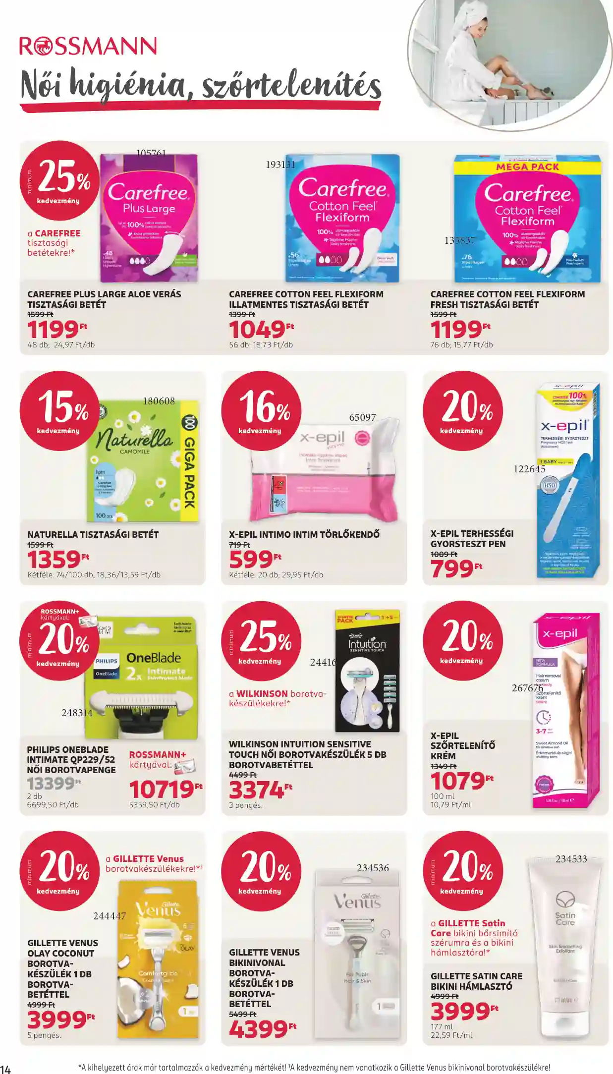Rossmann akciós újság 6. hét (8 oldal)