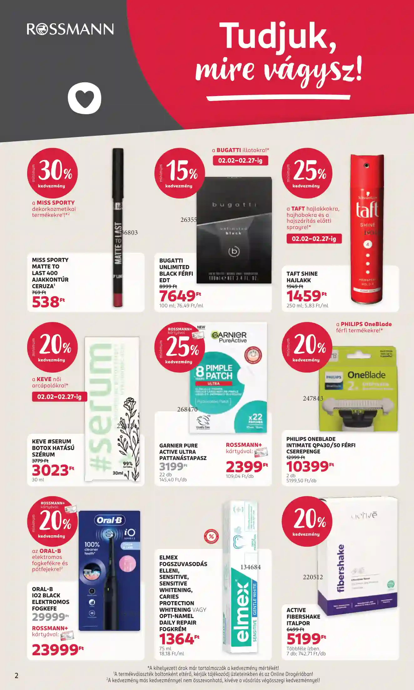 Rossmann akciós újság 8. hét (2 oldal)
