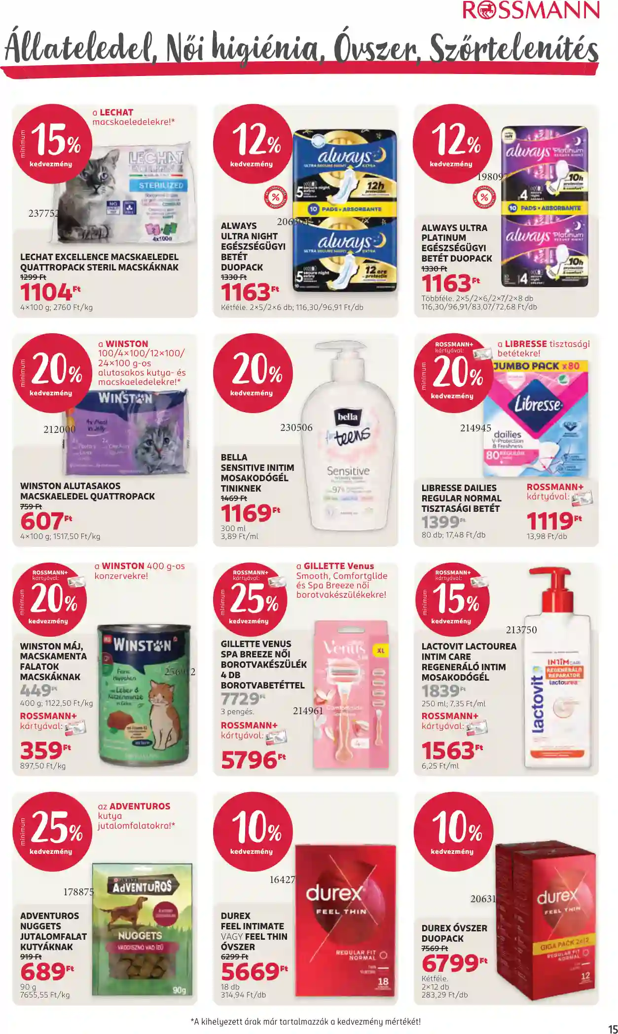 Rossmann akciós újság 8. hét (9 oldal)