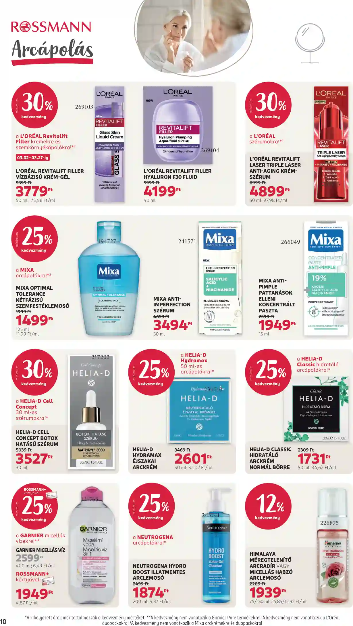 Rossmann akciós újság 10. hét (4 oldal)