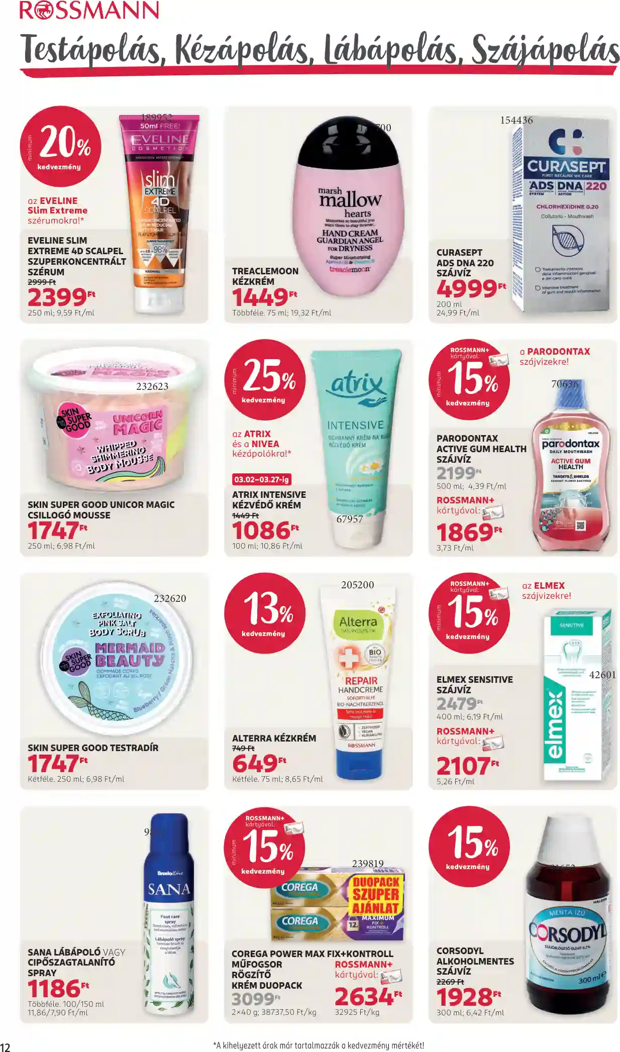 Rossmann akciós újság 10. hét (6 oldal)