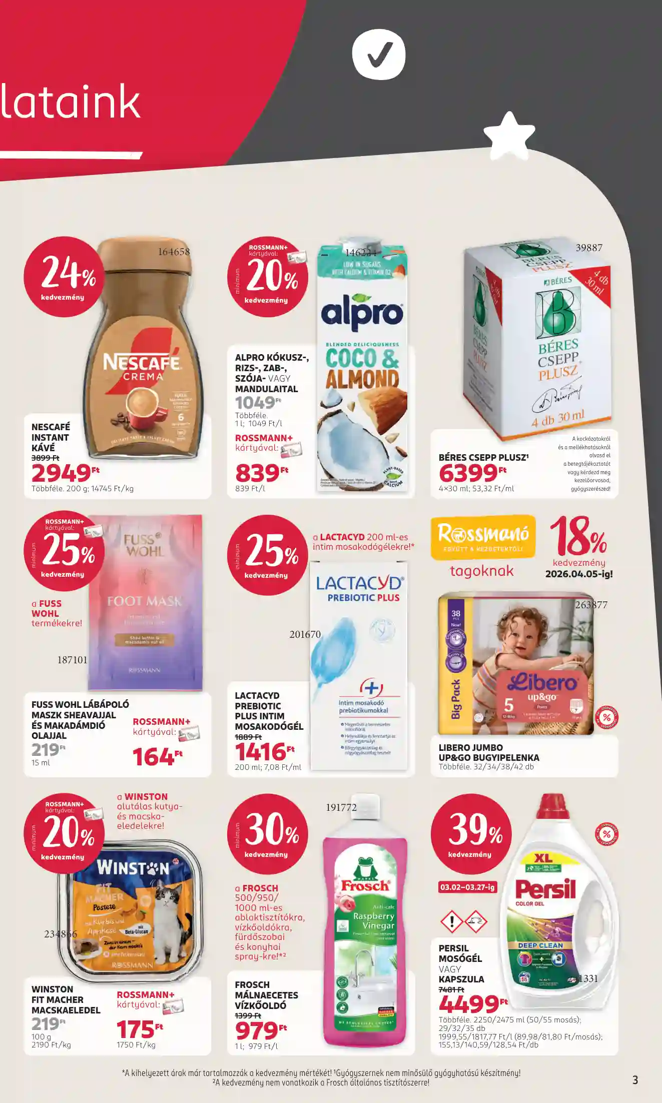 Rossmann akciós újság 10. hét (13 oldal)