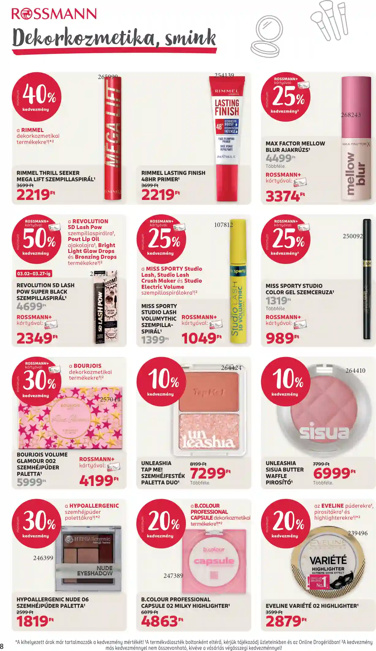Rossmann akciós újság 10. hét (24 oldal)
