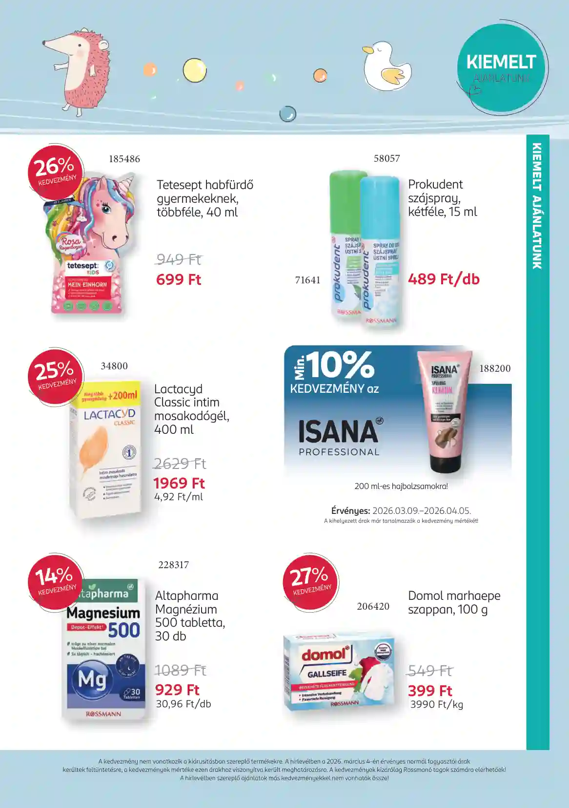Rossmann akciós újság 11. hét (5 oldal)