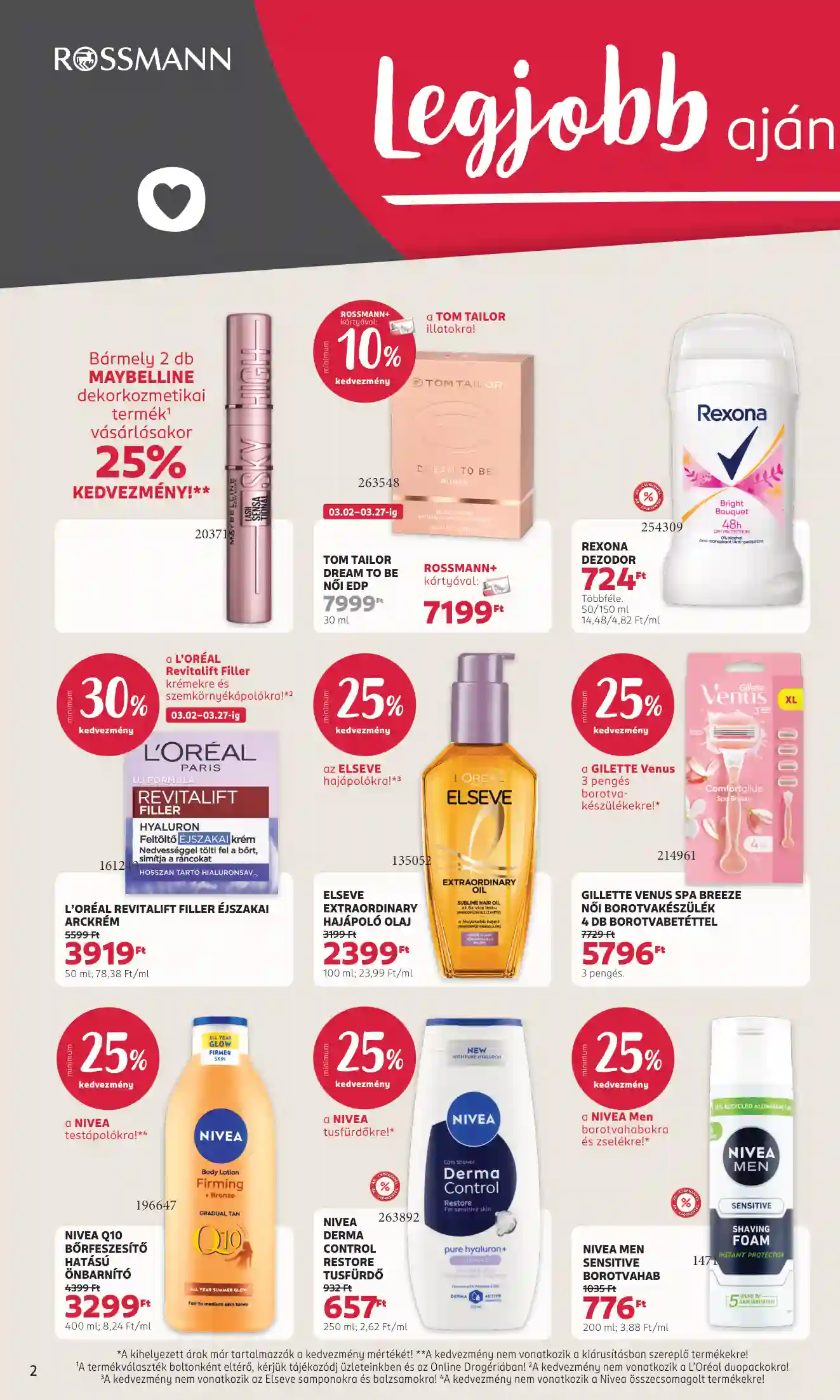Rossmann akciós újság 12. hét (2 oldal)