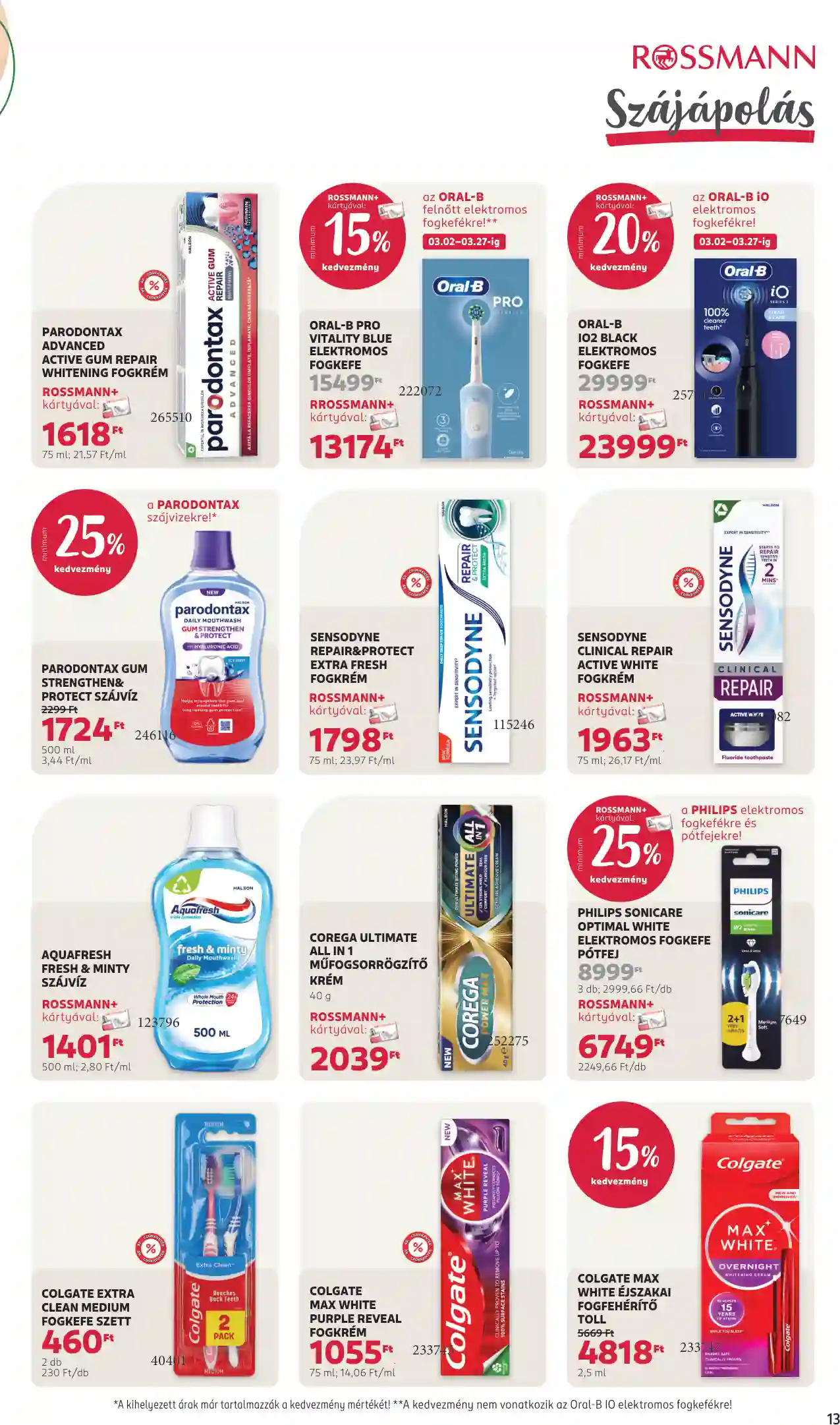 Rossmann akciós újság 12. hét (7 oldal)