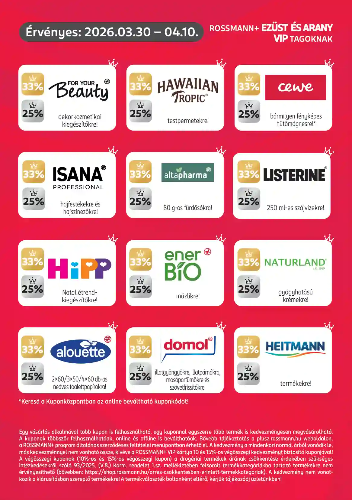 Rossmann akciós újság 14. hét (3 oldal)