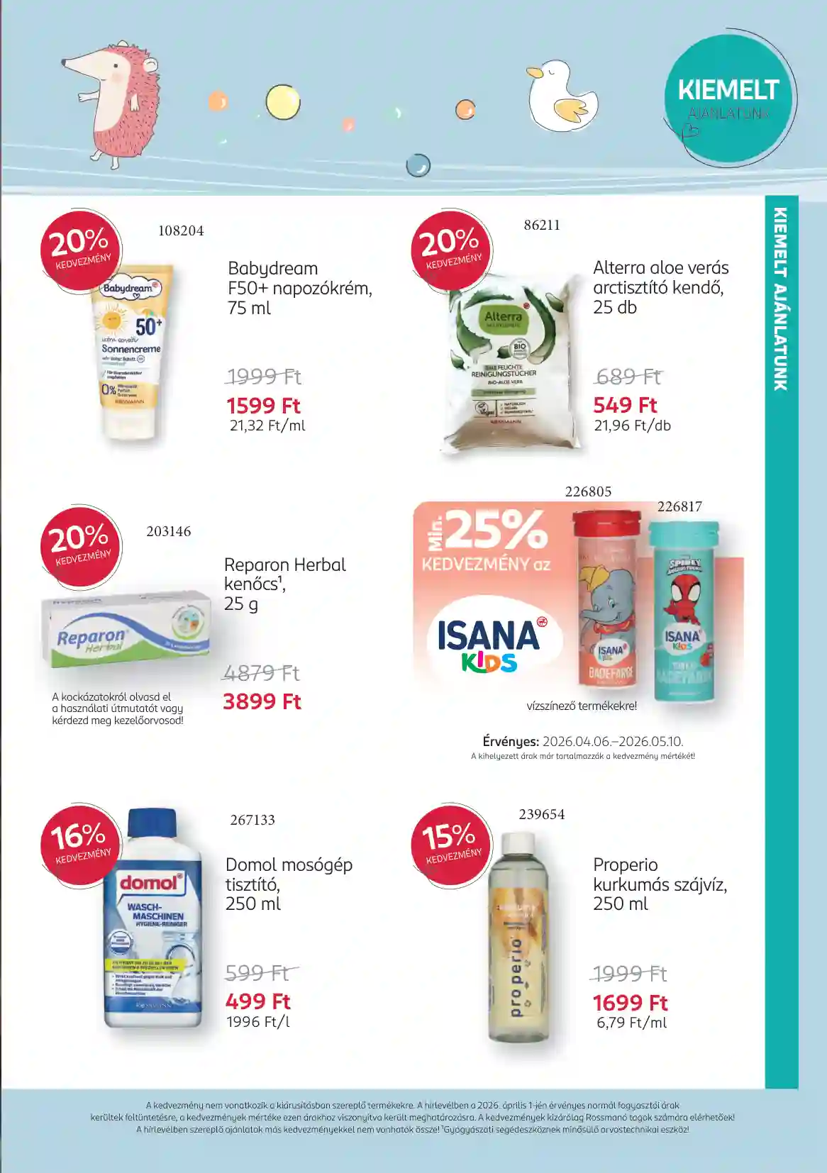 Rossmann akciós újság 15. hét (5 oldal)