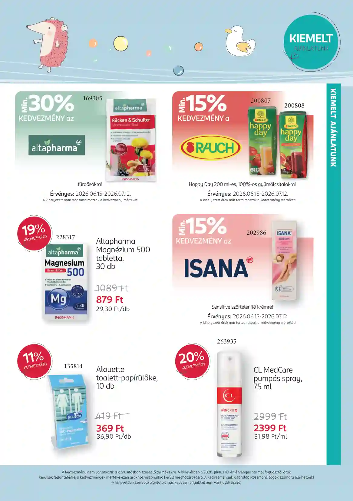 Rossmann akciós újság 25. hét (9 oldal)