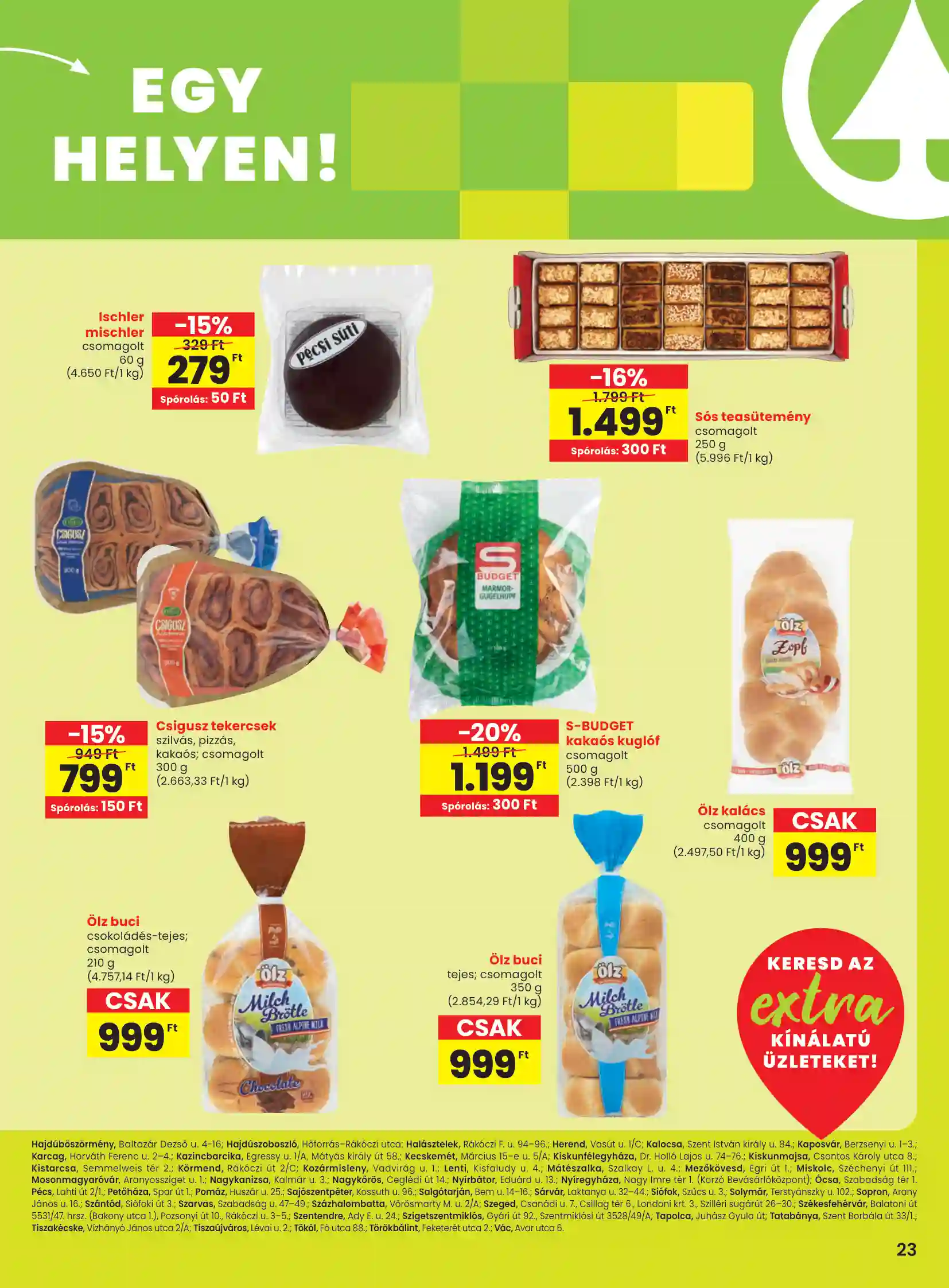 Spar akciós újság 46. hét (spar extra) (4 oldal)