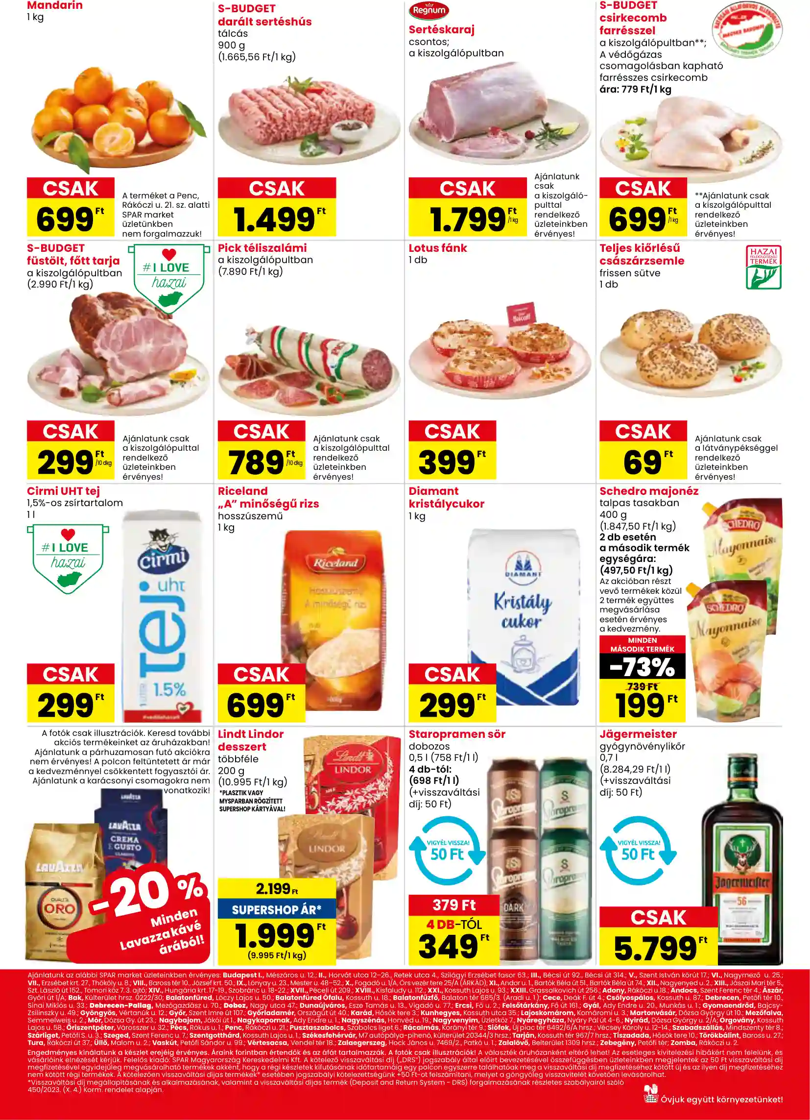 Spar akciós újság 47. hét (spar market) (2 oldal)