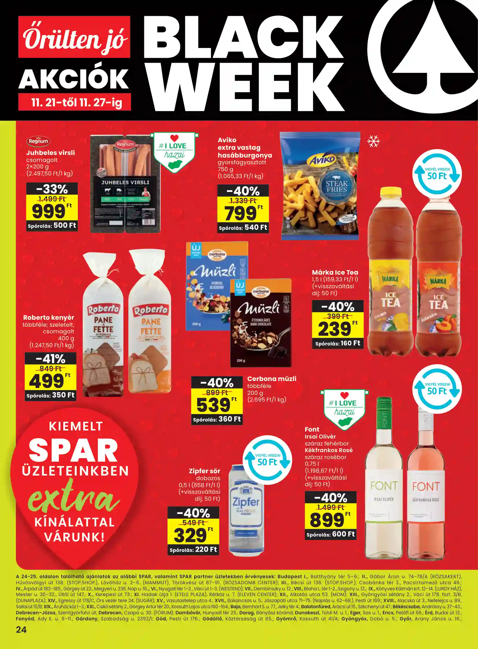 Spar akciós újság 47. hét (spar extra) (5 oldal)