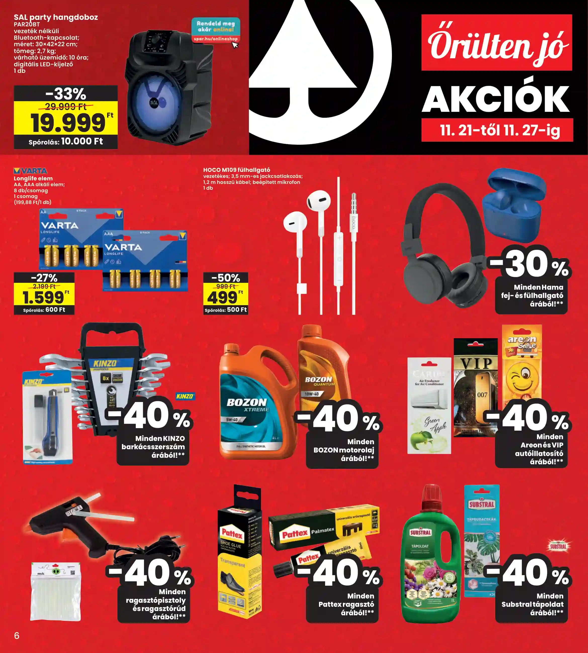 Spar akciós újság 47. hét (interspar) (16 oldal)