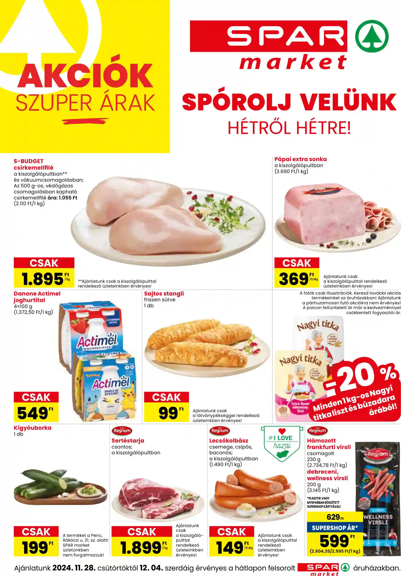 SPAR spar market 48.hét