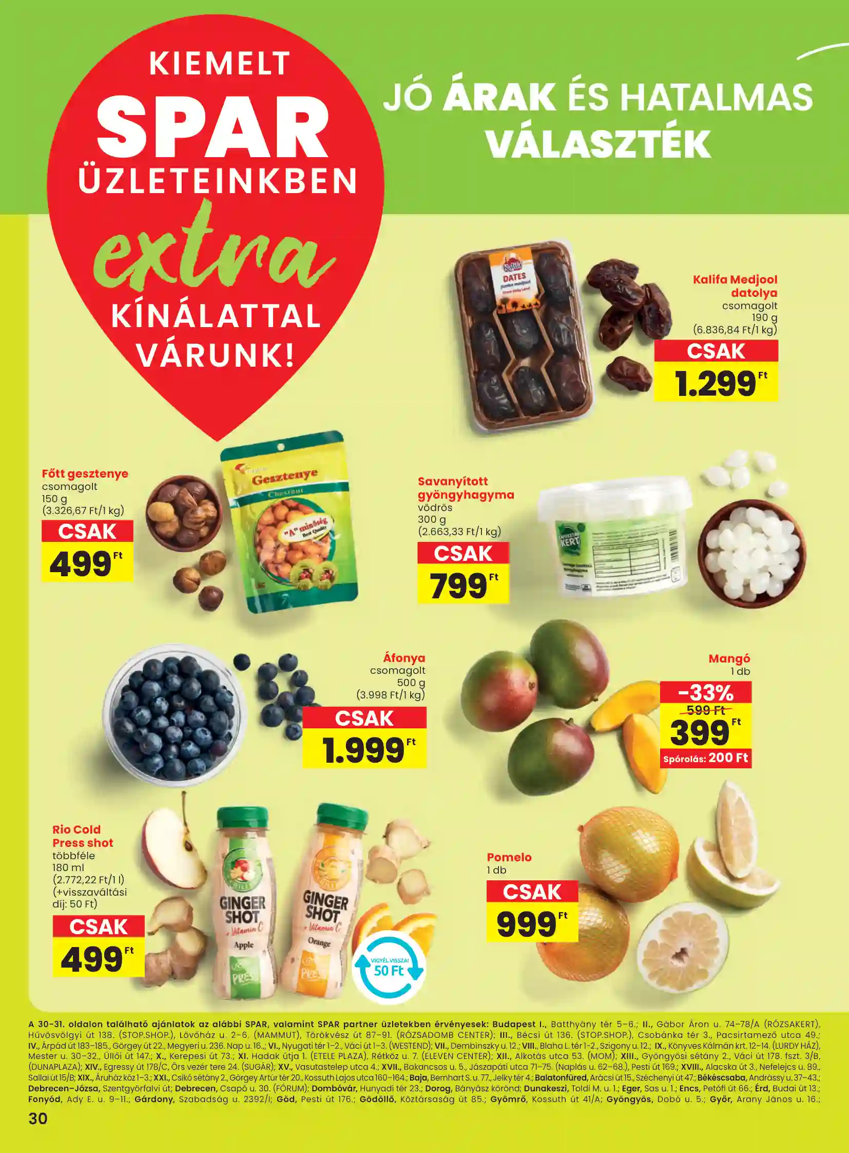 Spar akciós újság 49. hét (spar extra) (3 oldal)