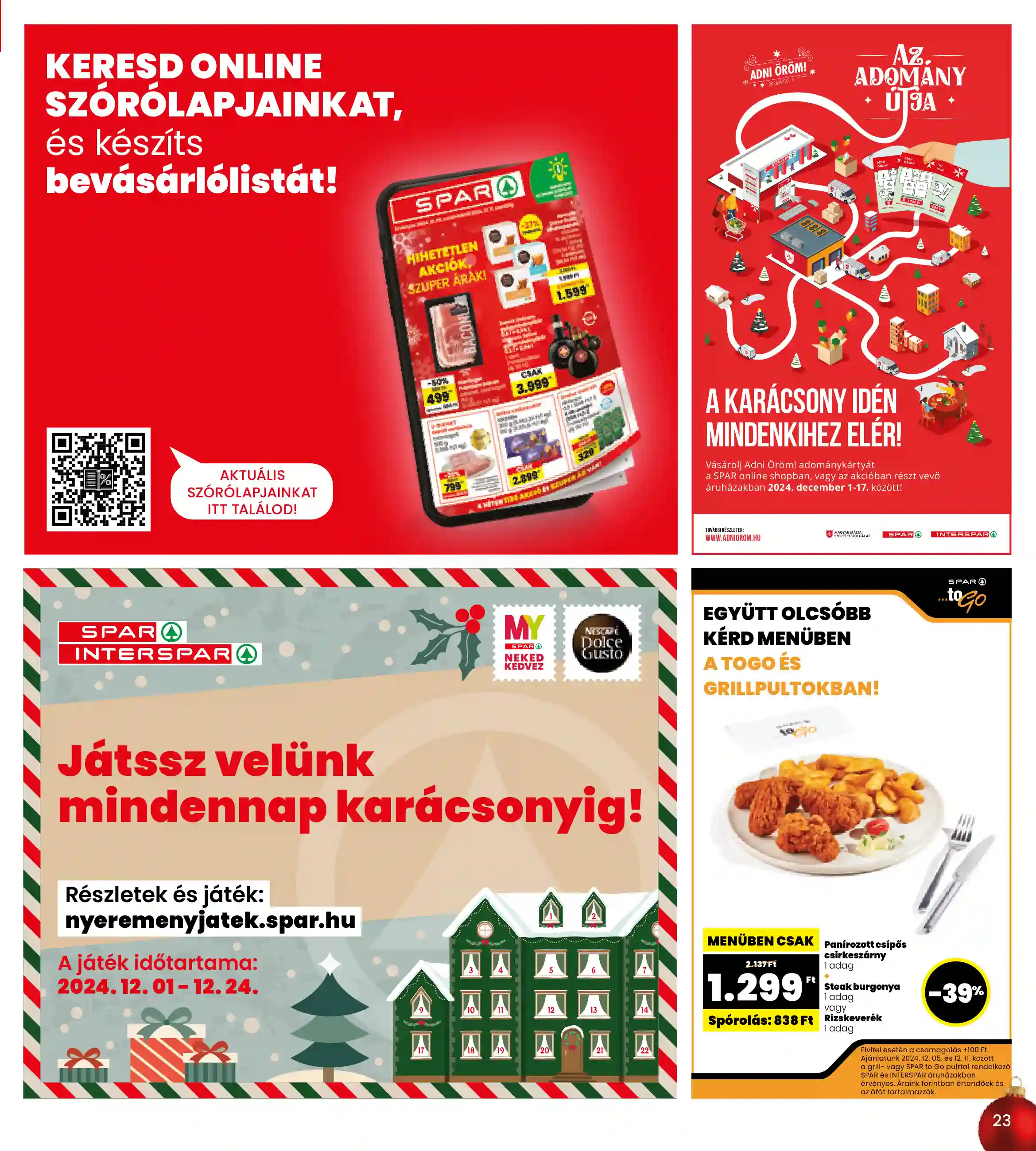 Spar akciós újság 49. hét (interspar) (16 oldal)