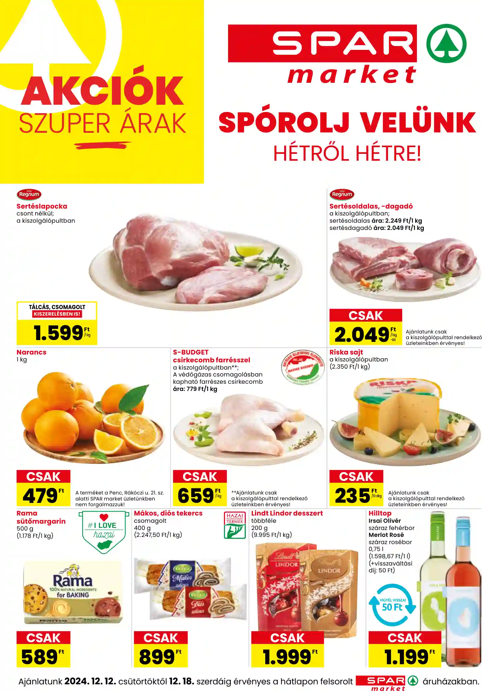 SPAR spar market 50.hét