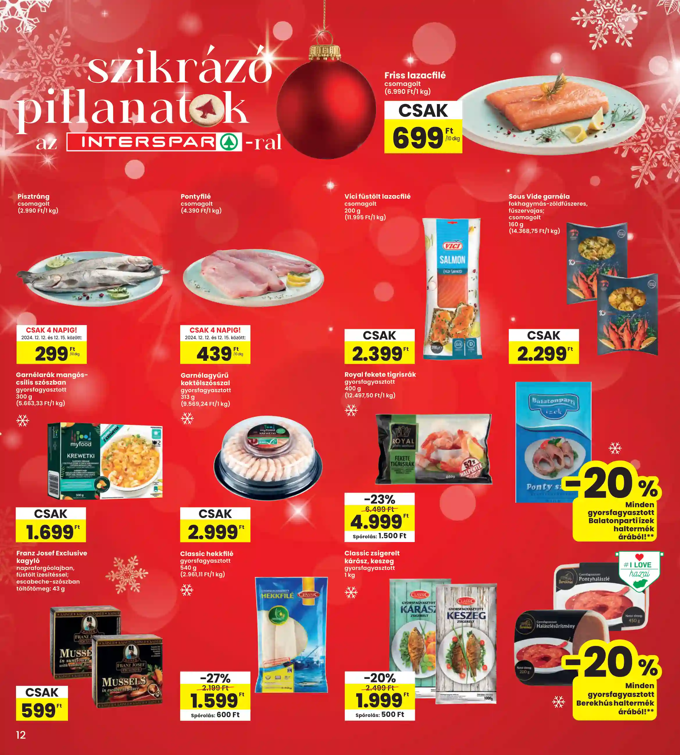 Spar akciós újság 50. hét (interspar) (4 oldal)