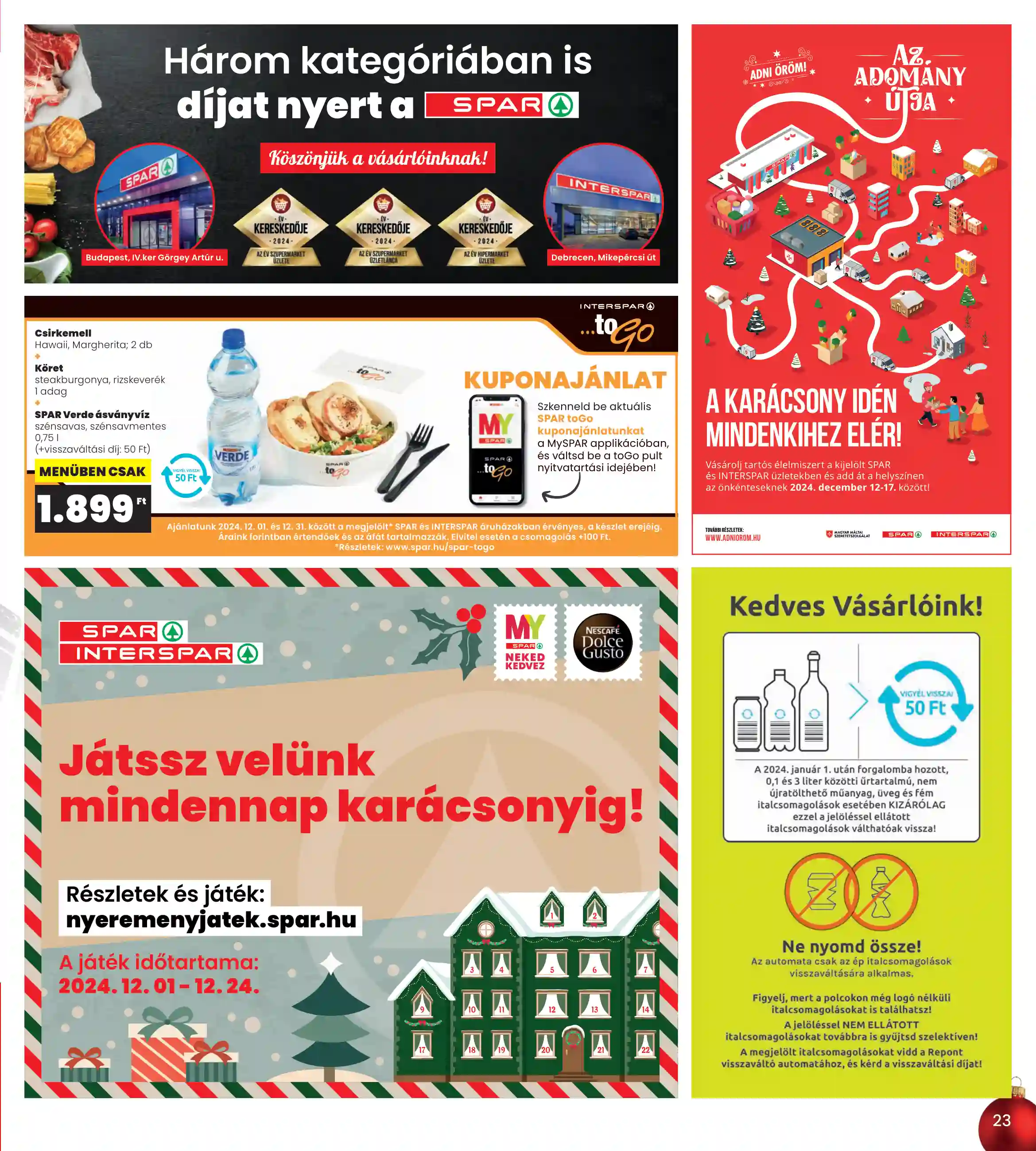 Spar akciós újság 50. hét (interspar) (16 oldal)