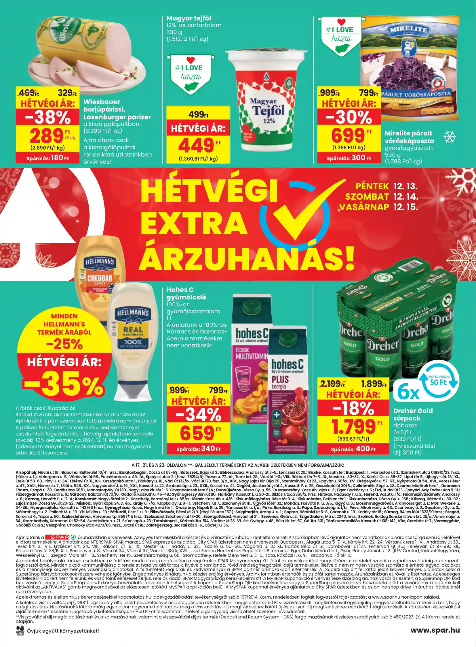Spar akciós újság 50. hét (spar) (21 oldal)