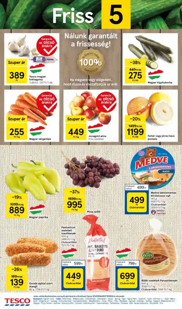 Tesco akciós újság 40. hét (4 oldal)
