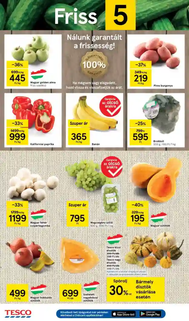 Tesco akciós újság 41. hét (2 oldal)
