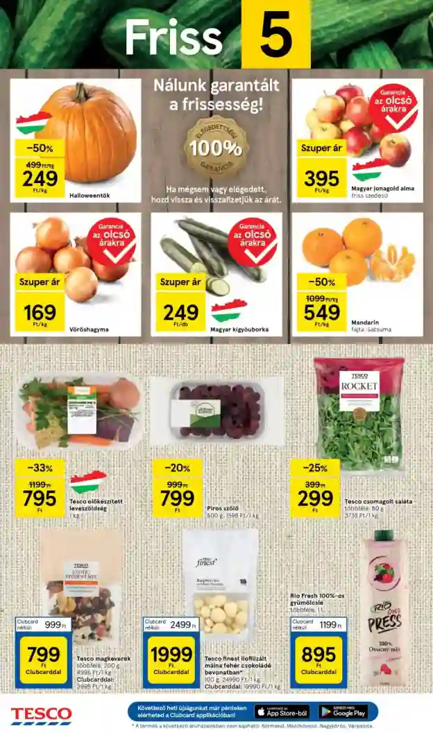 Tesco akciós újság 42. hét (2 oldal)