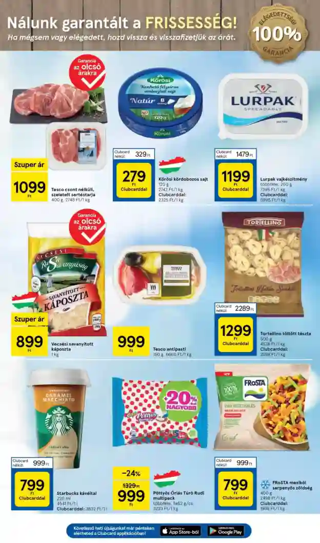 Tesco akciós újság 42. hét (3 oldal)