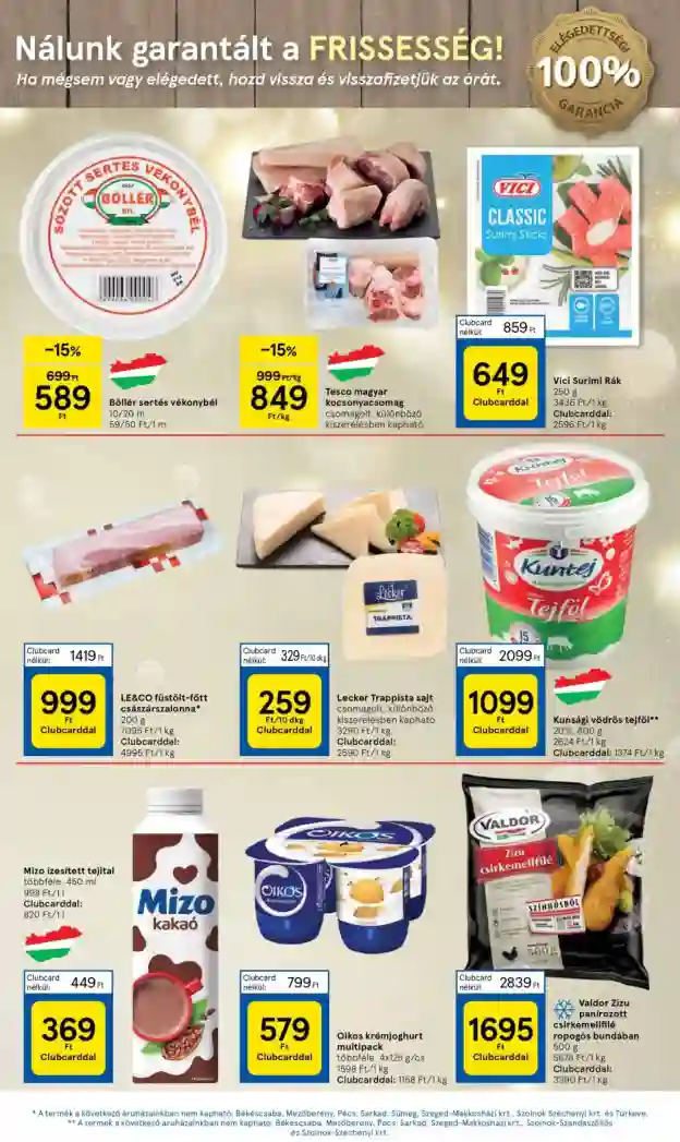 Tesco akciós újság 46. hét (3 oldal)