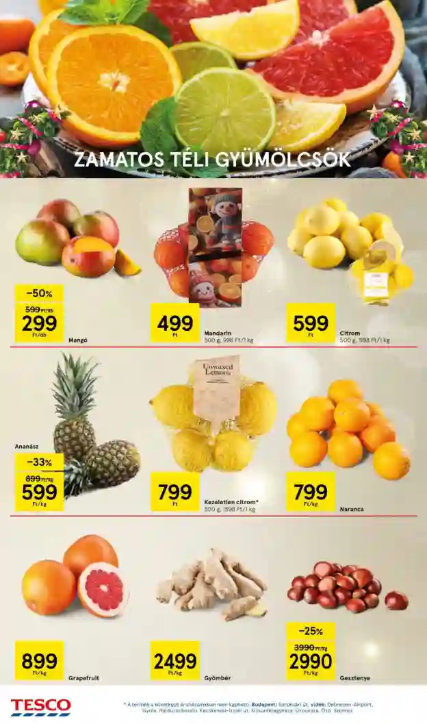 Tesco akciós újság 49. hét (12 oldal)