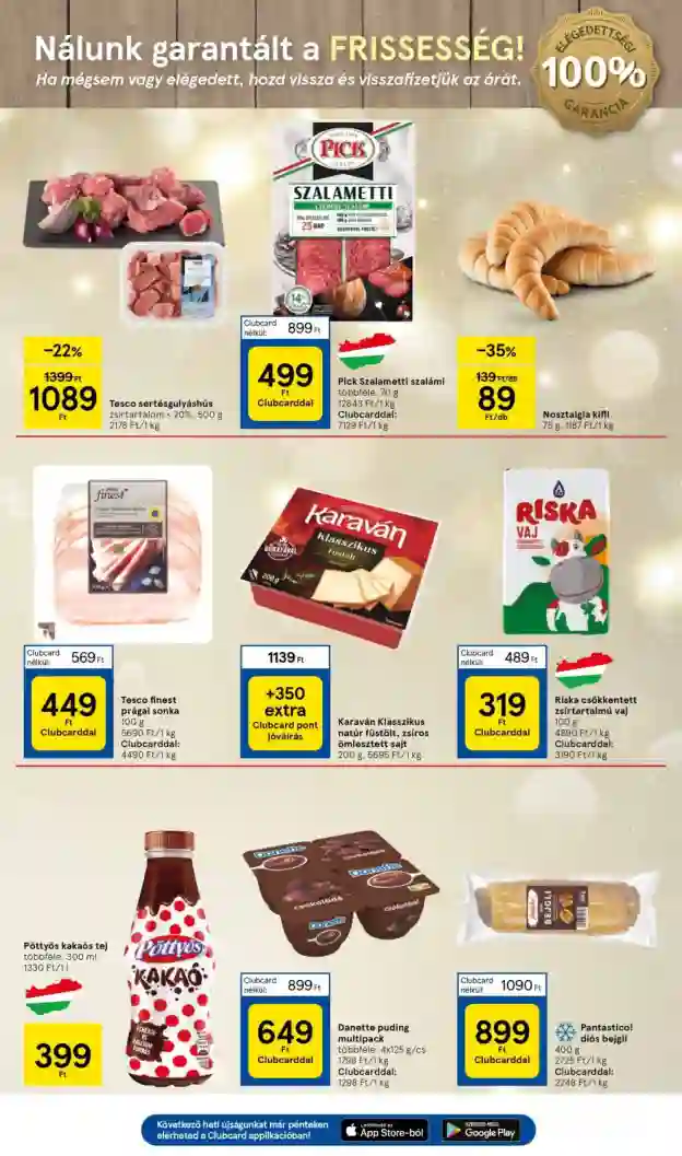 Tesco akciós újság 49. hét (3 oldal)