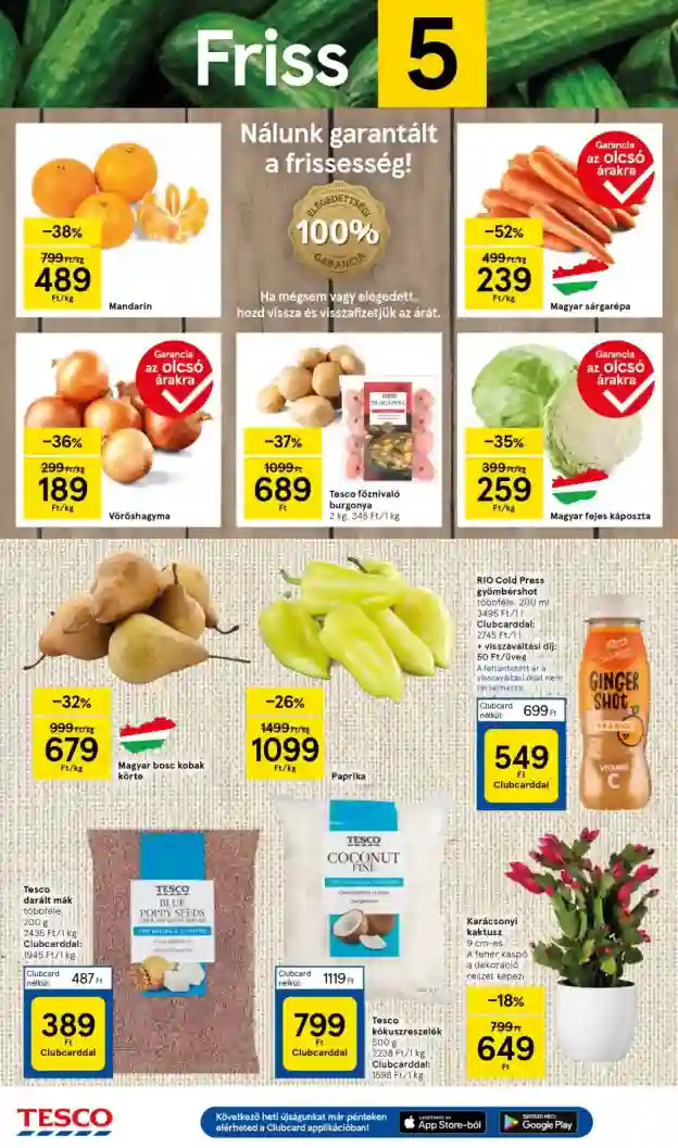 Tesco akciós újság 50. hét (2 oldal)