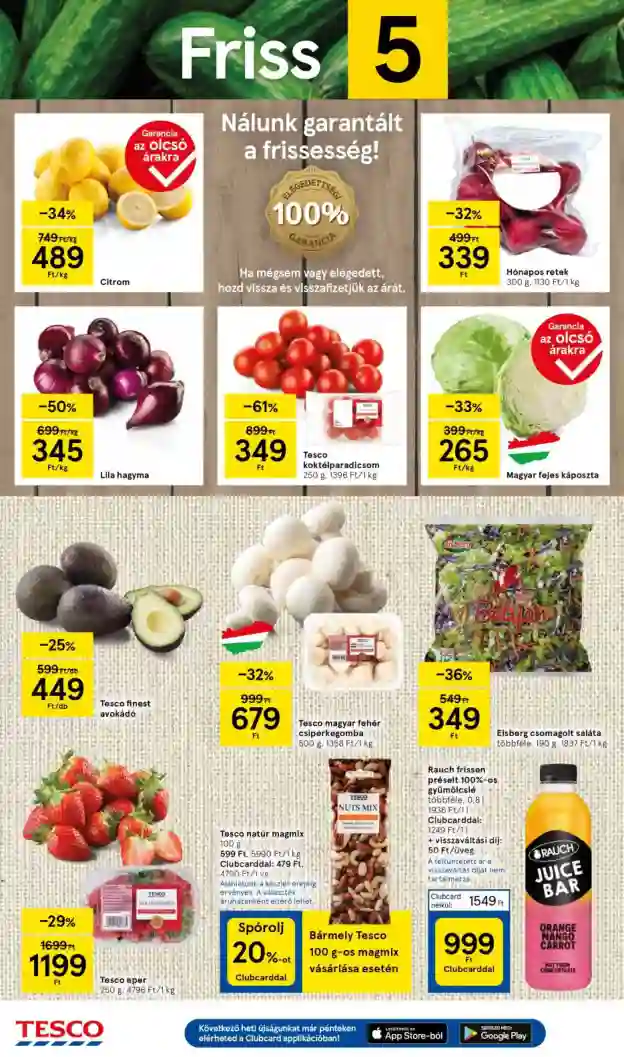 Tesco akciós újság 52. hét (2 oldal)